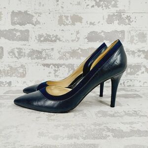 Nine West Alvaa Black Leather Women's Leather Pumps K508